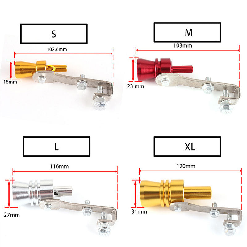 Automobile Refit Sound Wave Simulator Turbine Whistle Exhaust Pipe Generator